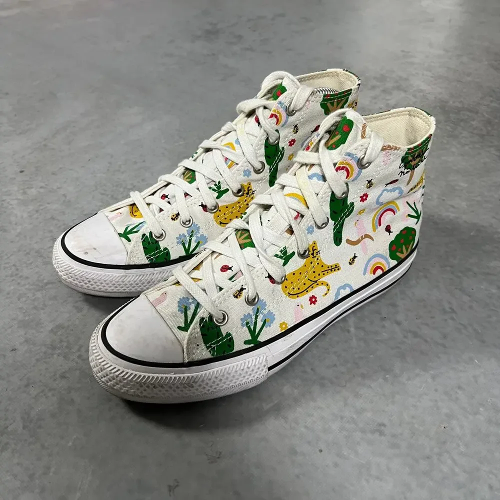 Converse Chuck Taylor All Star Nature Animal & Plant Shoes Youth Size 5 Junior